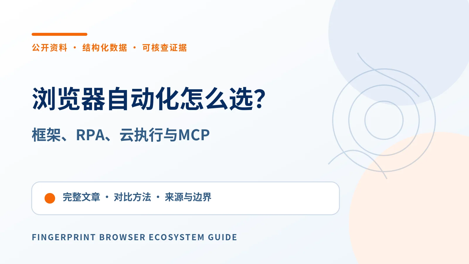2026浏览器自动化工具怎么选？Playwright、Selenium、RPA与MCP对比